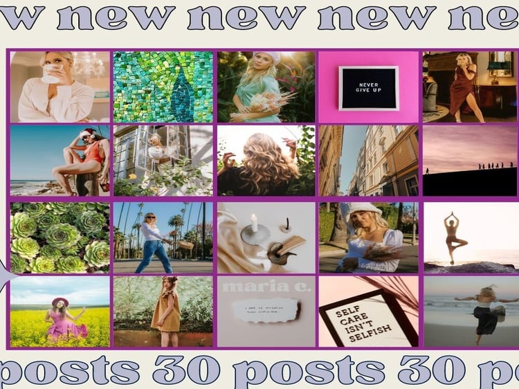30 Instagram posts for 1 month! | Upwork