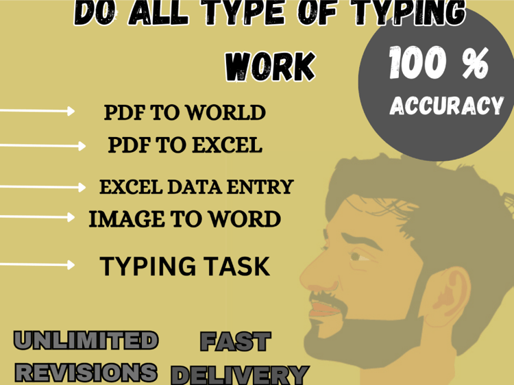 A Manually Type Pdf Into Word Or Any File Or Image Into Word Upwork
