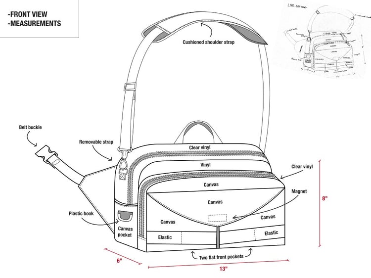 One complete Bag Tech Pack Ready for Prototyping | Upwork