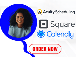 Vagaro acuity scheduling calendly jotform on Squarespace | Upwork