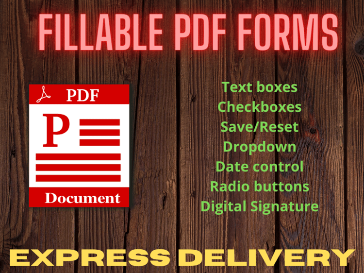 Fillable PDF forms with Express Delivery | Upwork