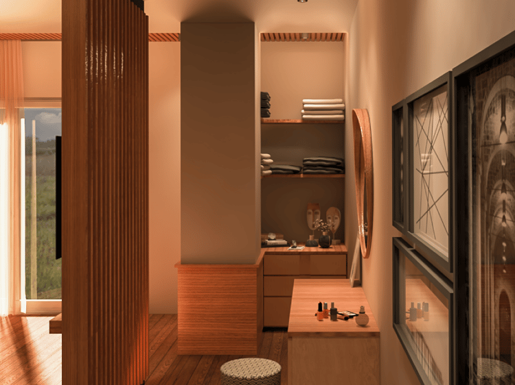 Illustration of Young Professional High End Interior Design