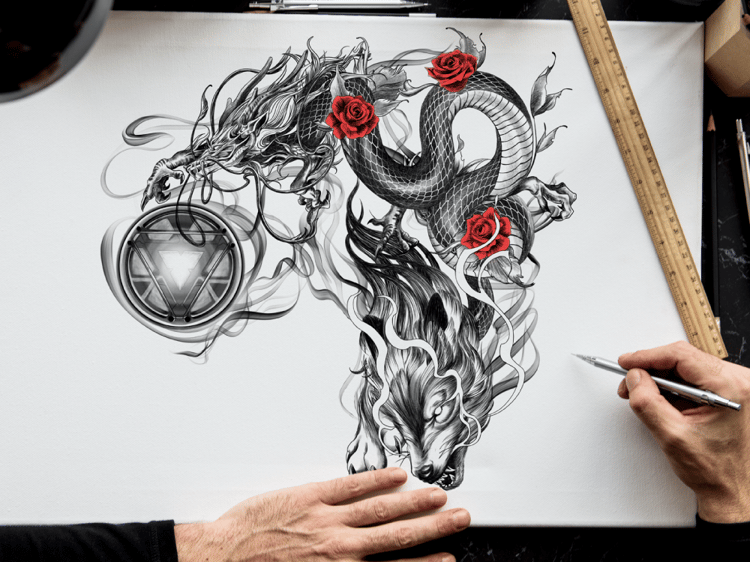 A custom realistic tattoo designs at a reasonable cost | Upwork
