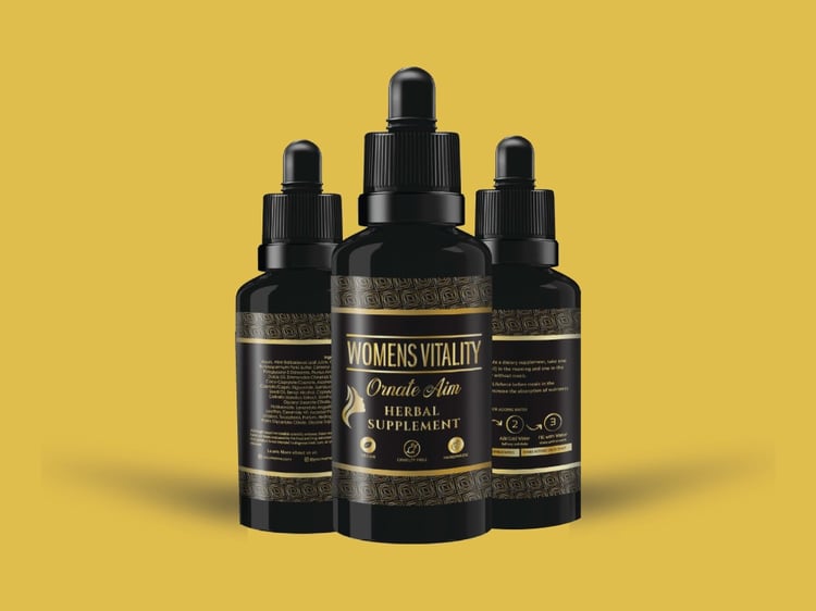 A tincture bottle label design Upwork