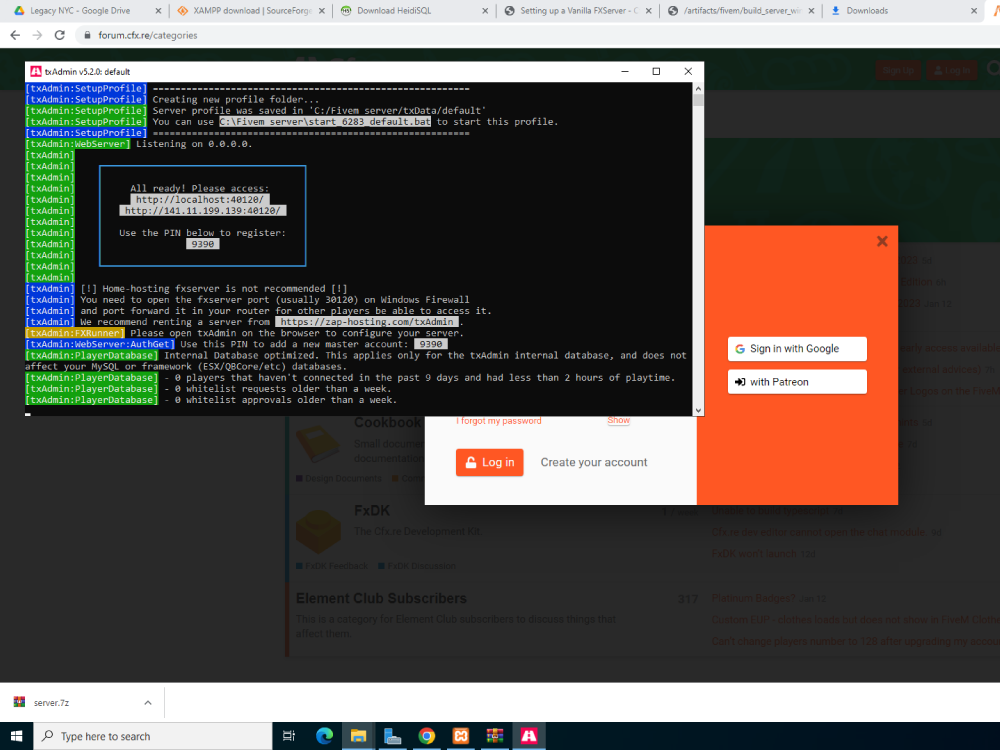 Install fivem server qb or esx add resources to your vps with database |  Upwork
