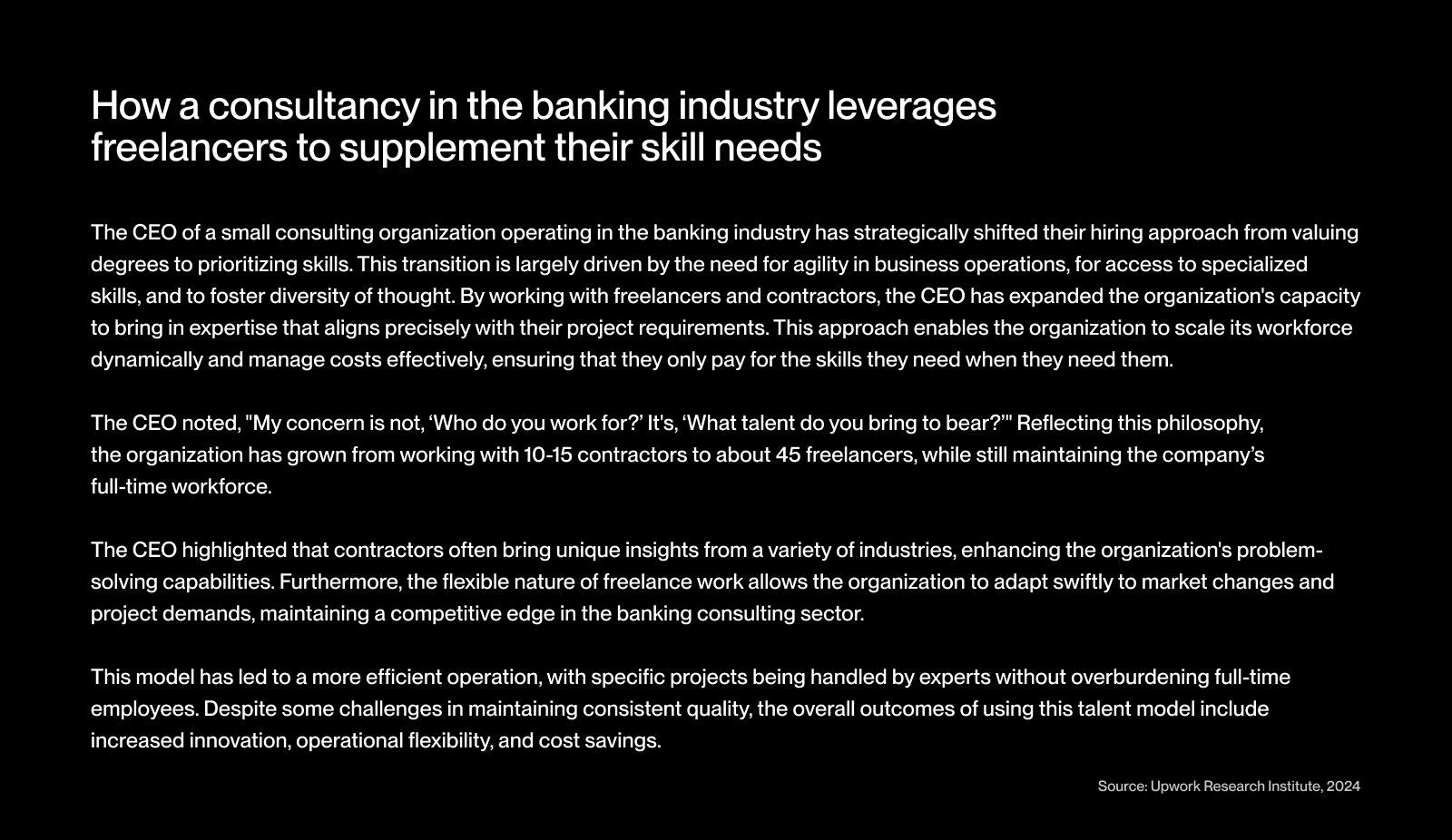 Banking industry case study