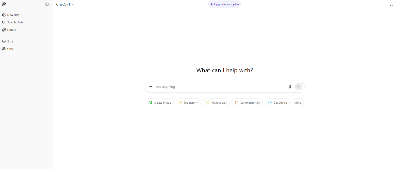 To get started, navigate to the ChatGPT homepage.