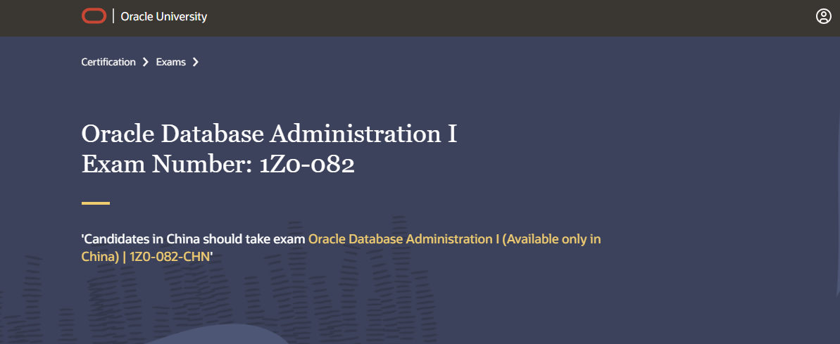 Oracle database administration