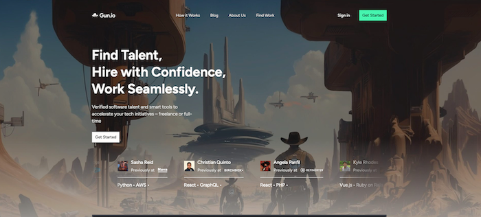 Gun.io: best for full-time developers