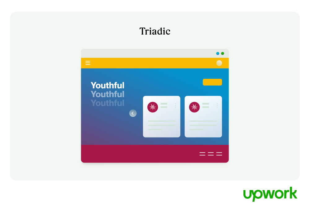 Triadic color scheme