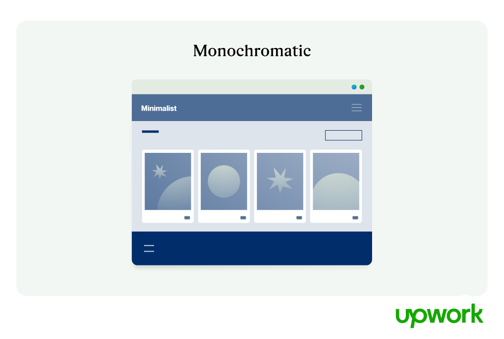 Monochromatic color scheme