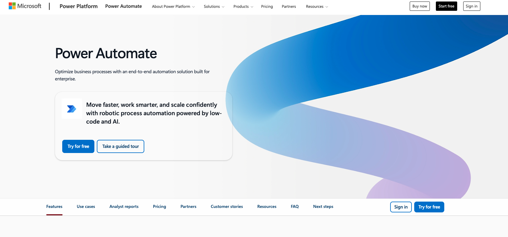Microsoft Power Automate: best for self-hosted automation