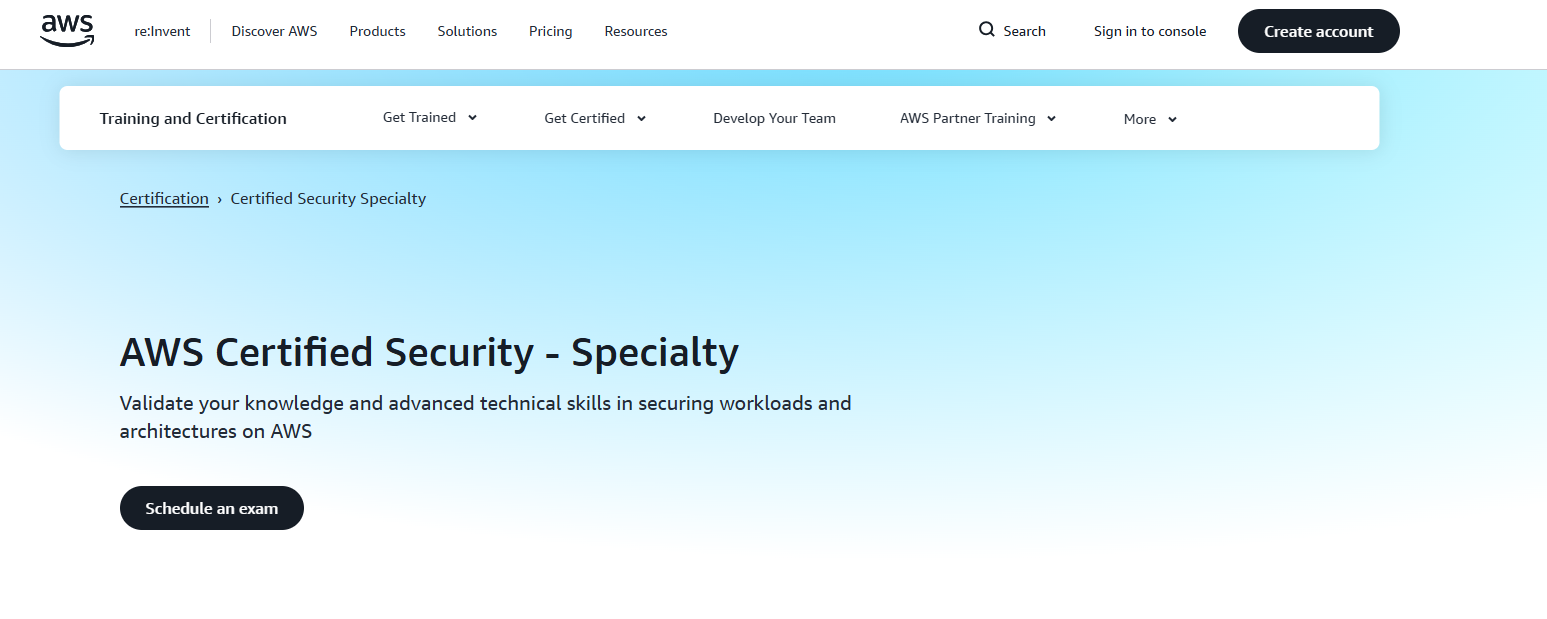 AWS certified security — specialty