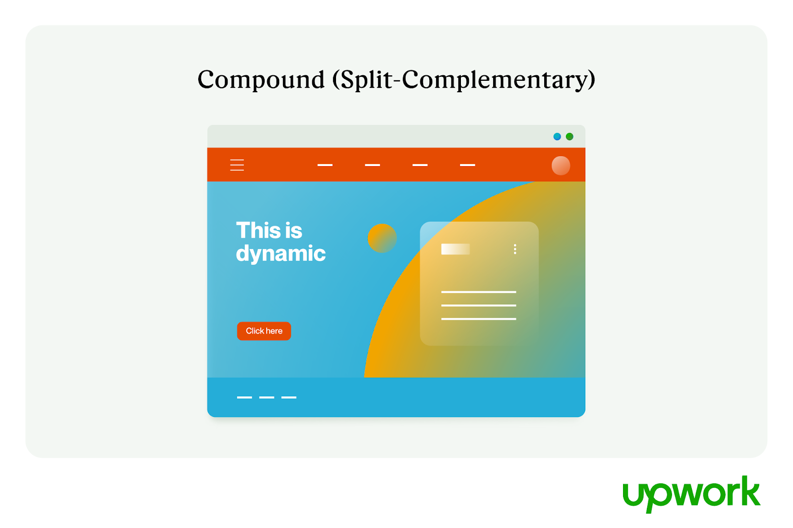 Compound (split-complementary) color scheme