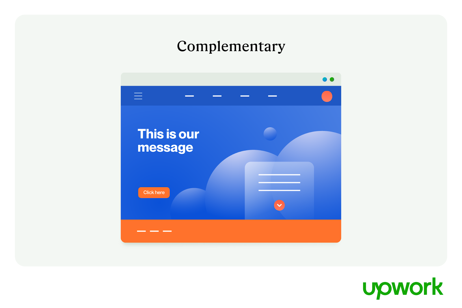 Complementary color scheme