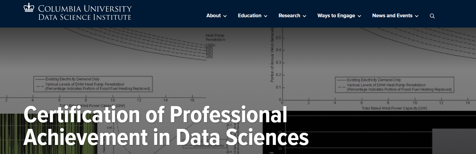 Certification of professional achievement in data sciences
