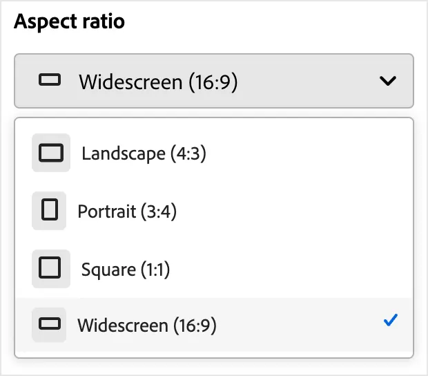 Aspect ratio