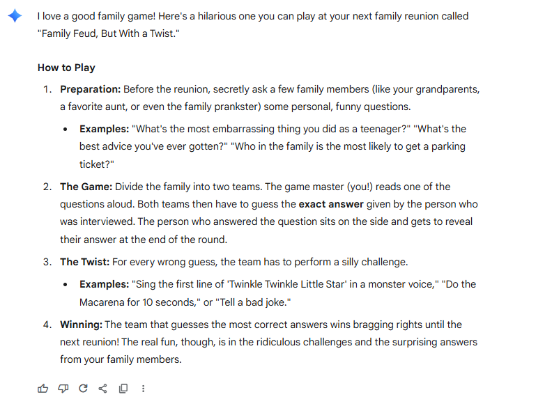 Invent a hilarious game I can play at my next family reunion.