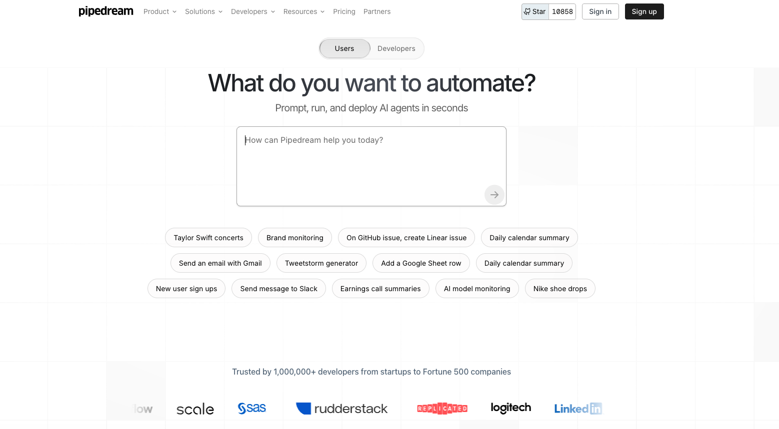 Pipedream: best for automating your app