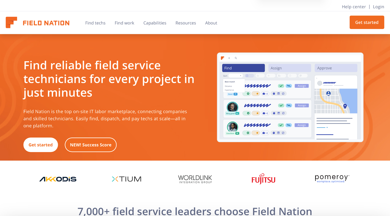 Field Nation: Best for finding in-person IT technicians