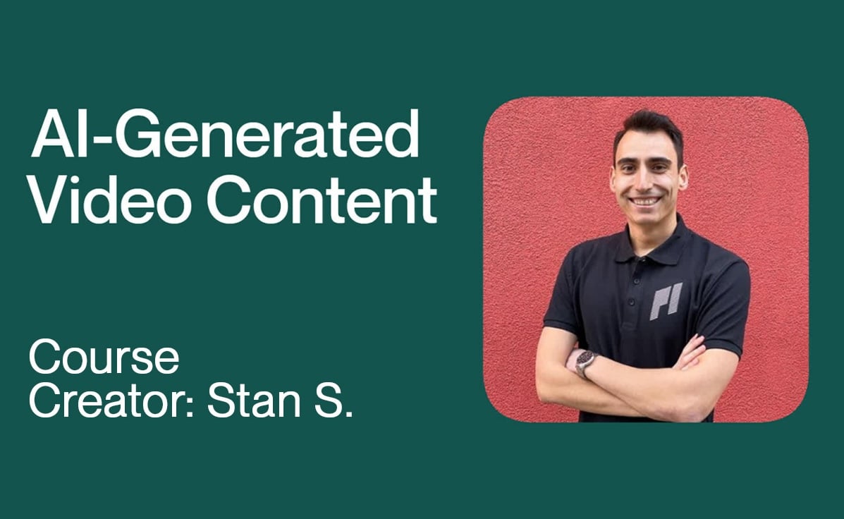 Preview of Stan's course about Ai-generated video content