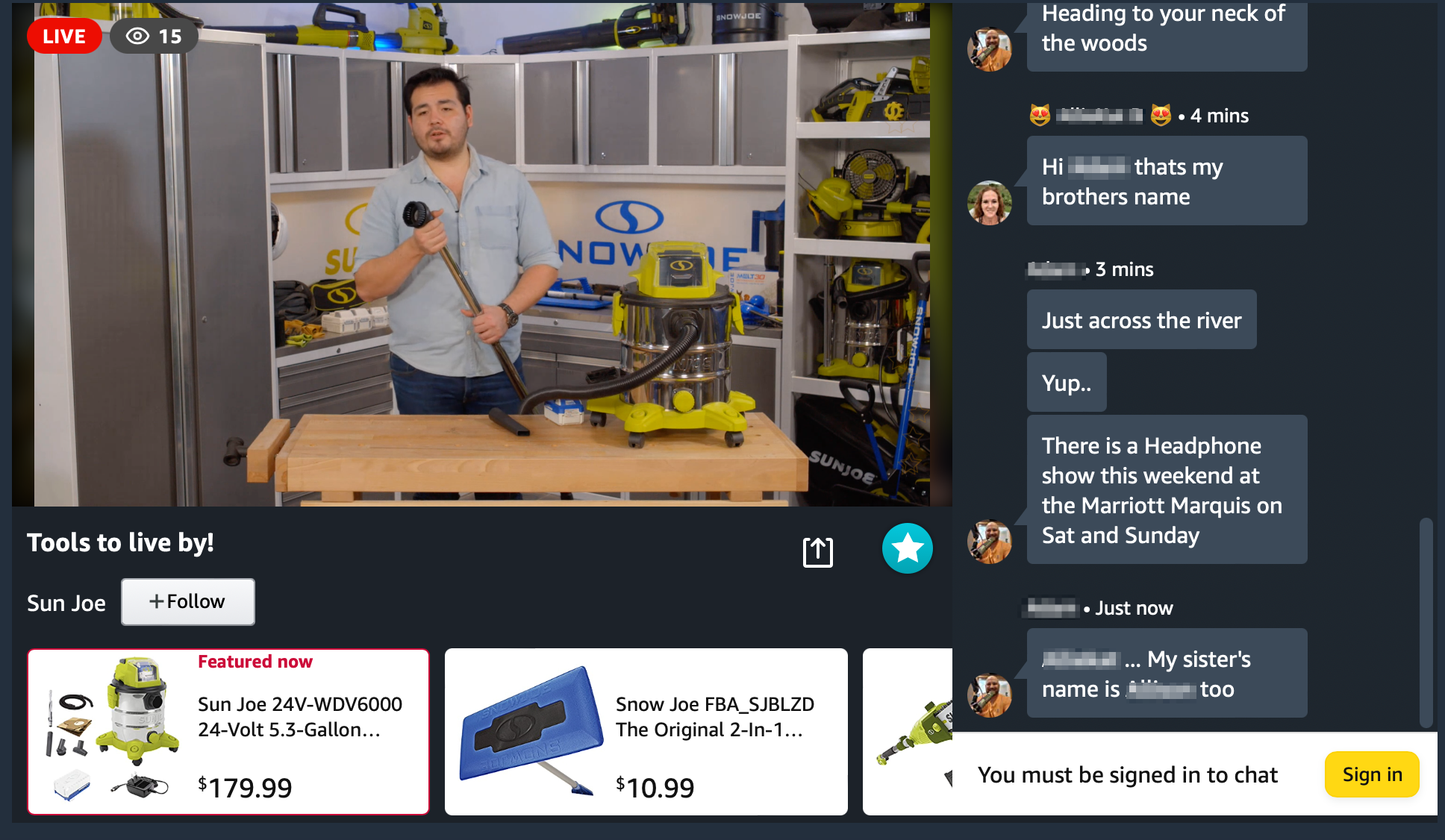 Amazon Livestream