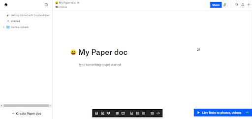 Dropbox Paper