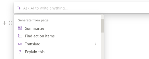 Generate from page