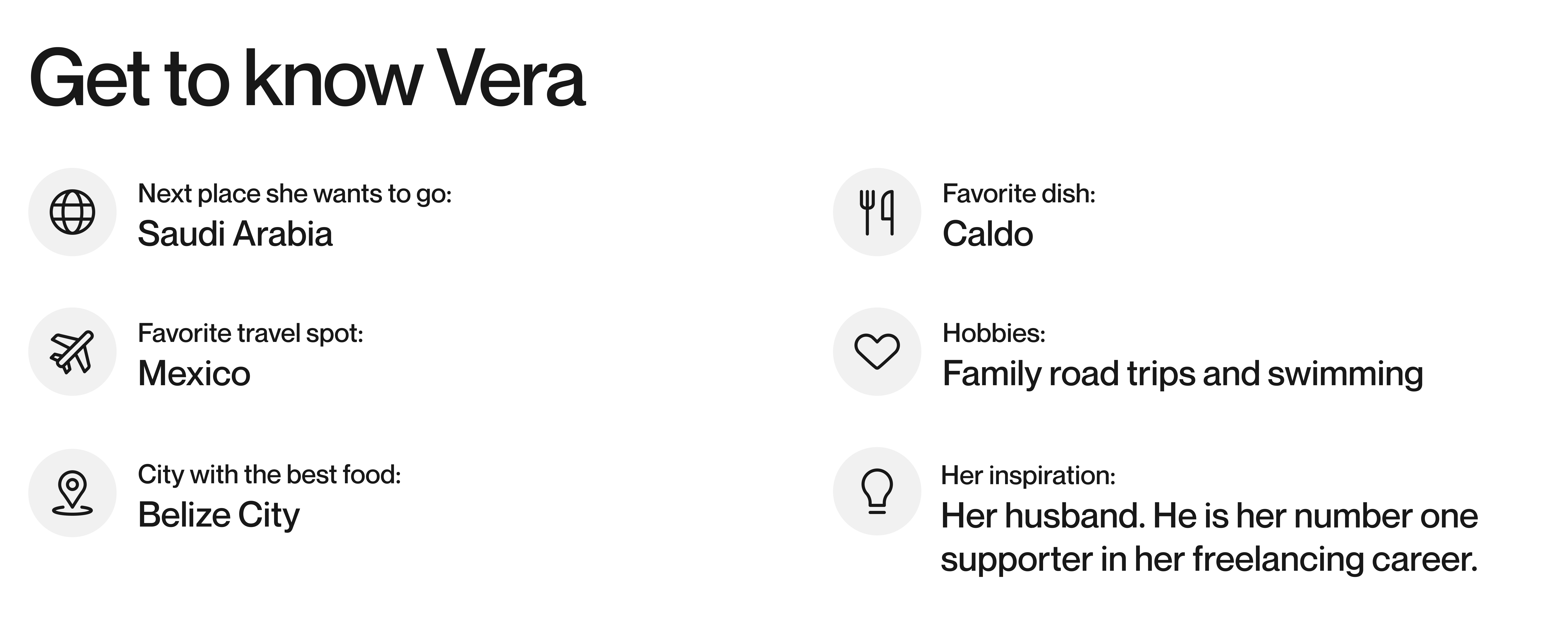 Get to know Vera