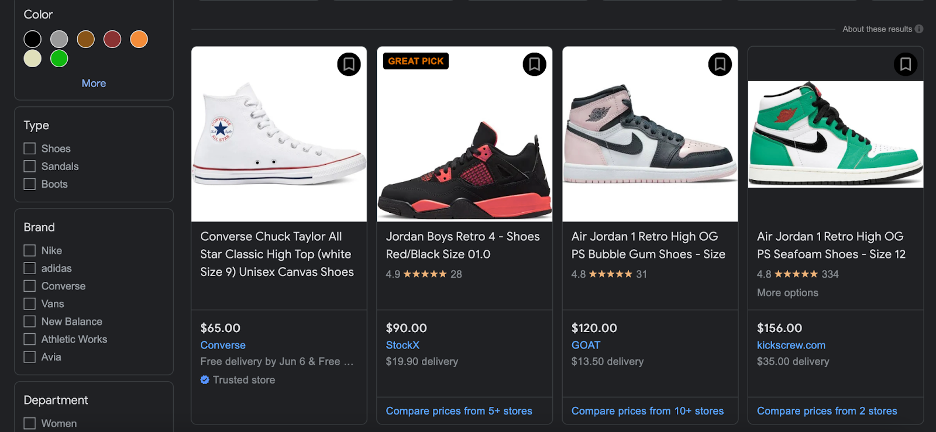 Google Shopping Listings