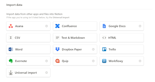 Integrate existing content