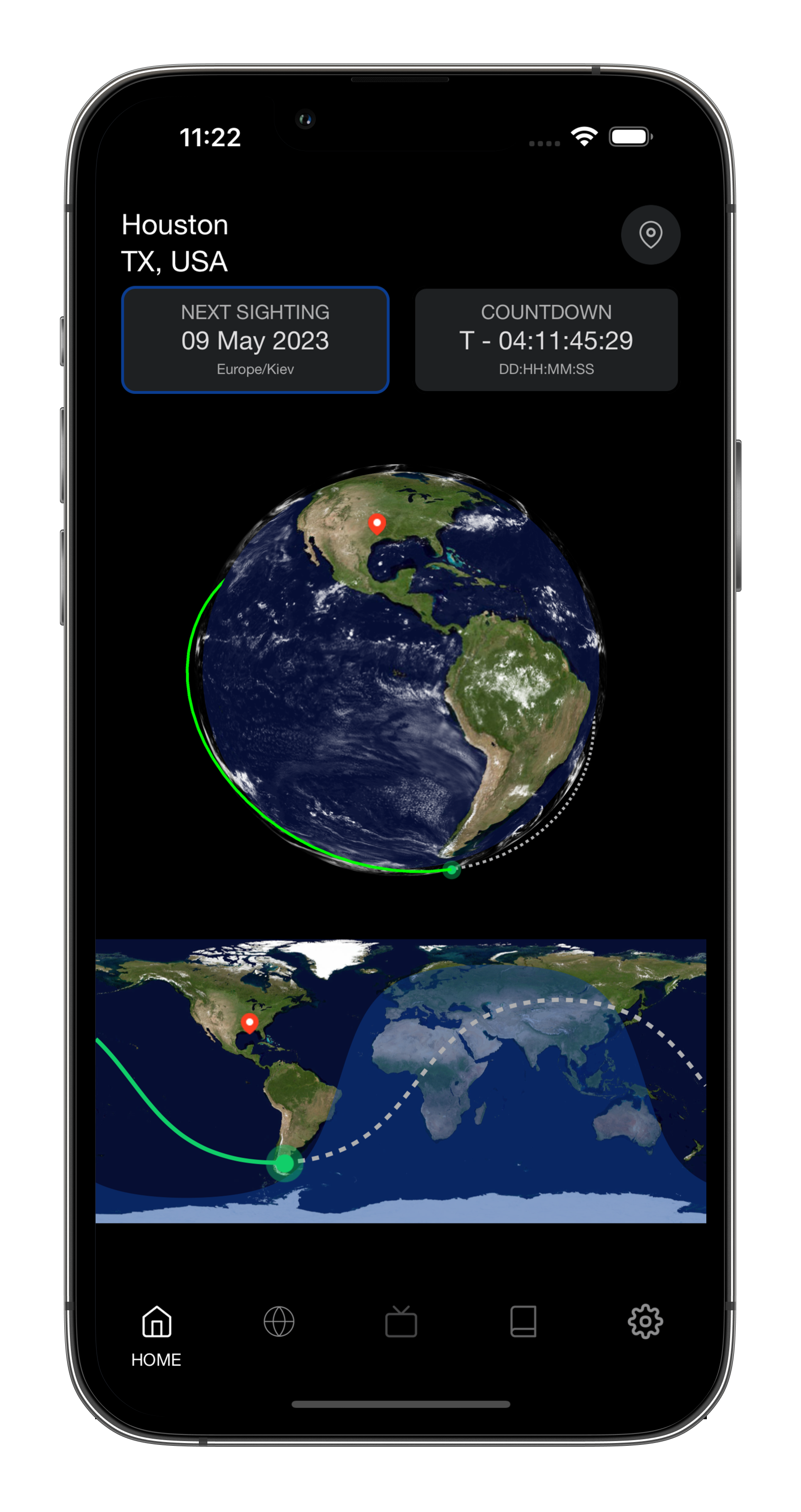 NASA Spot Station App Screenshot