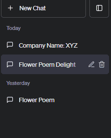 Reviewing and manage chat history 2