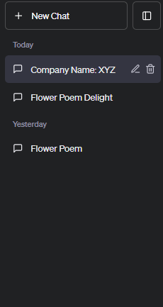 Reviewing and manage chat history