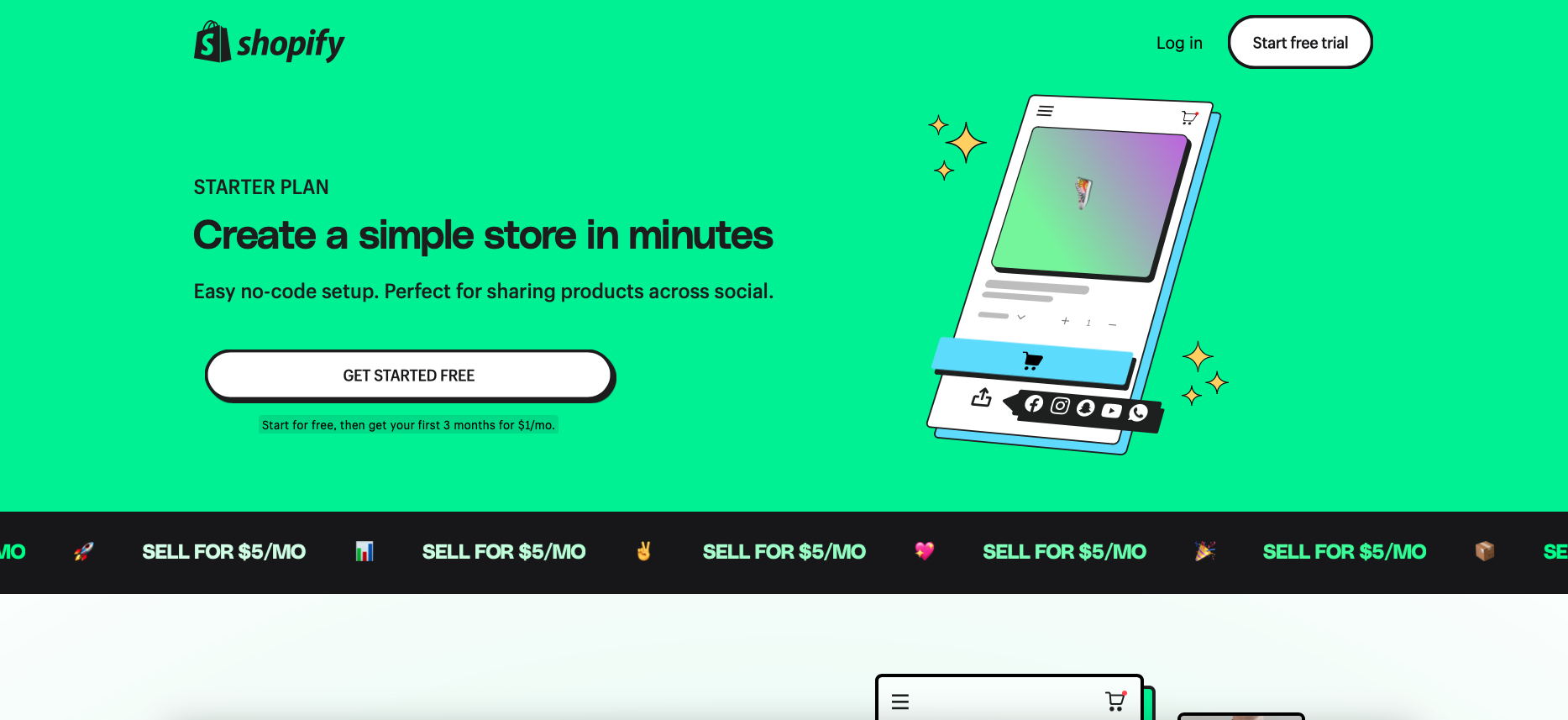 Shopify starter