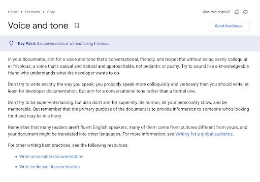 Tone and voice