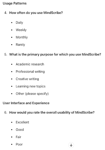 User research 2