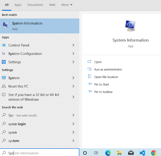 Windows step 1
