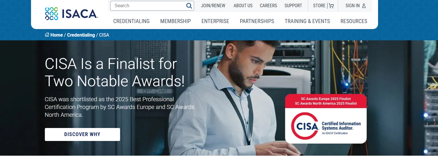 Certified information systems auditor (CISA)