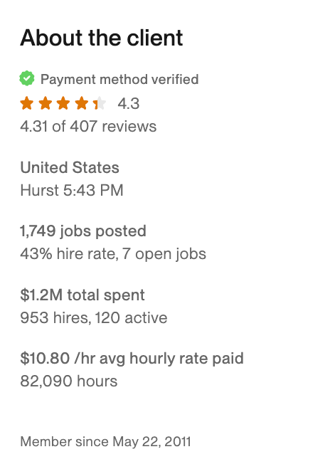 About the client