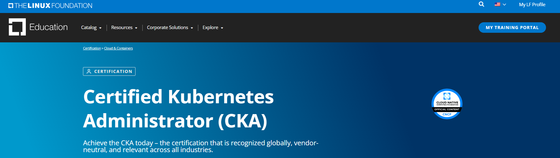 Certified Kubernetes administrator (CKA)