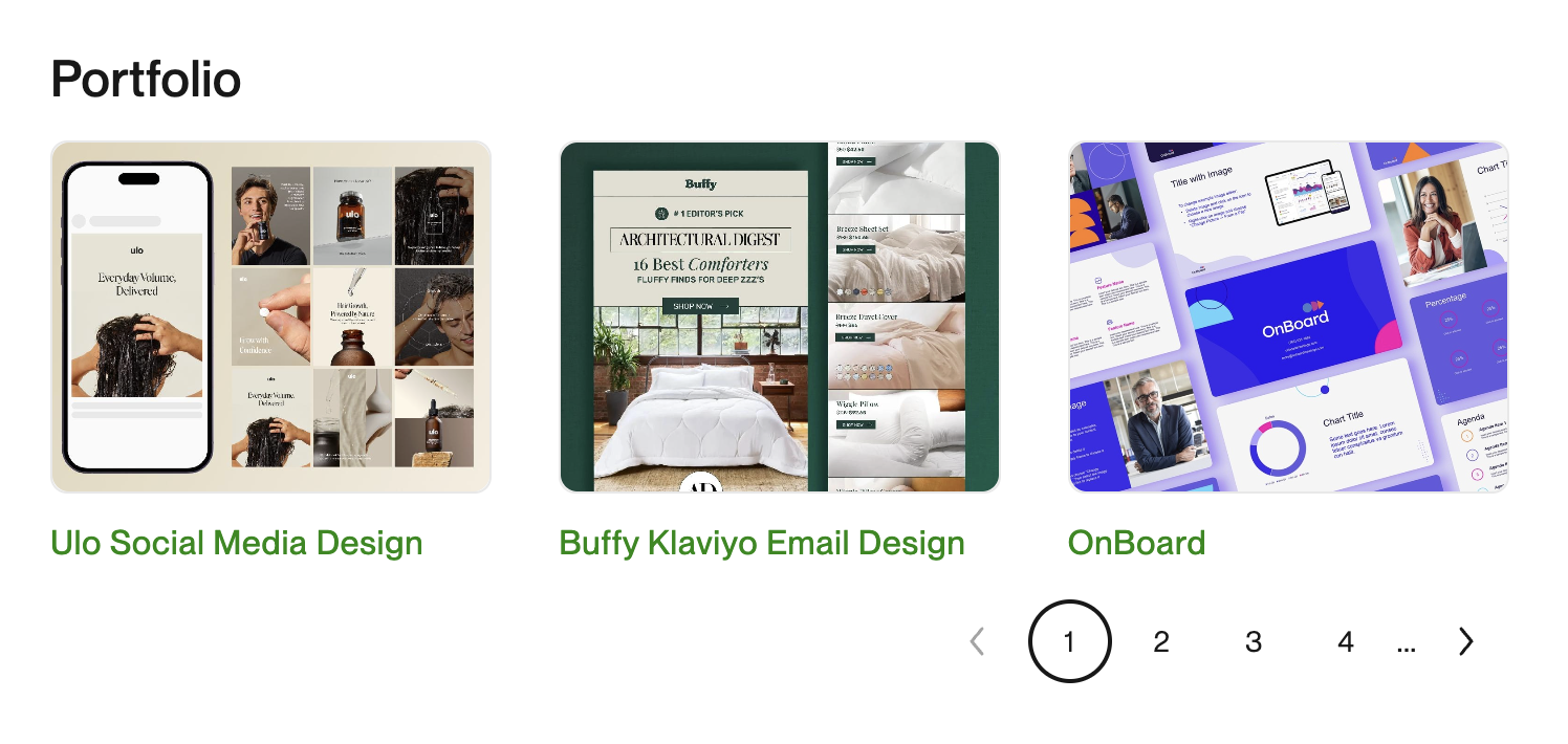 portfolio example
