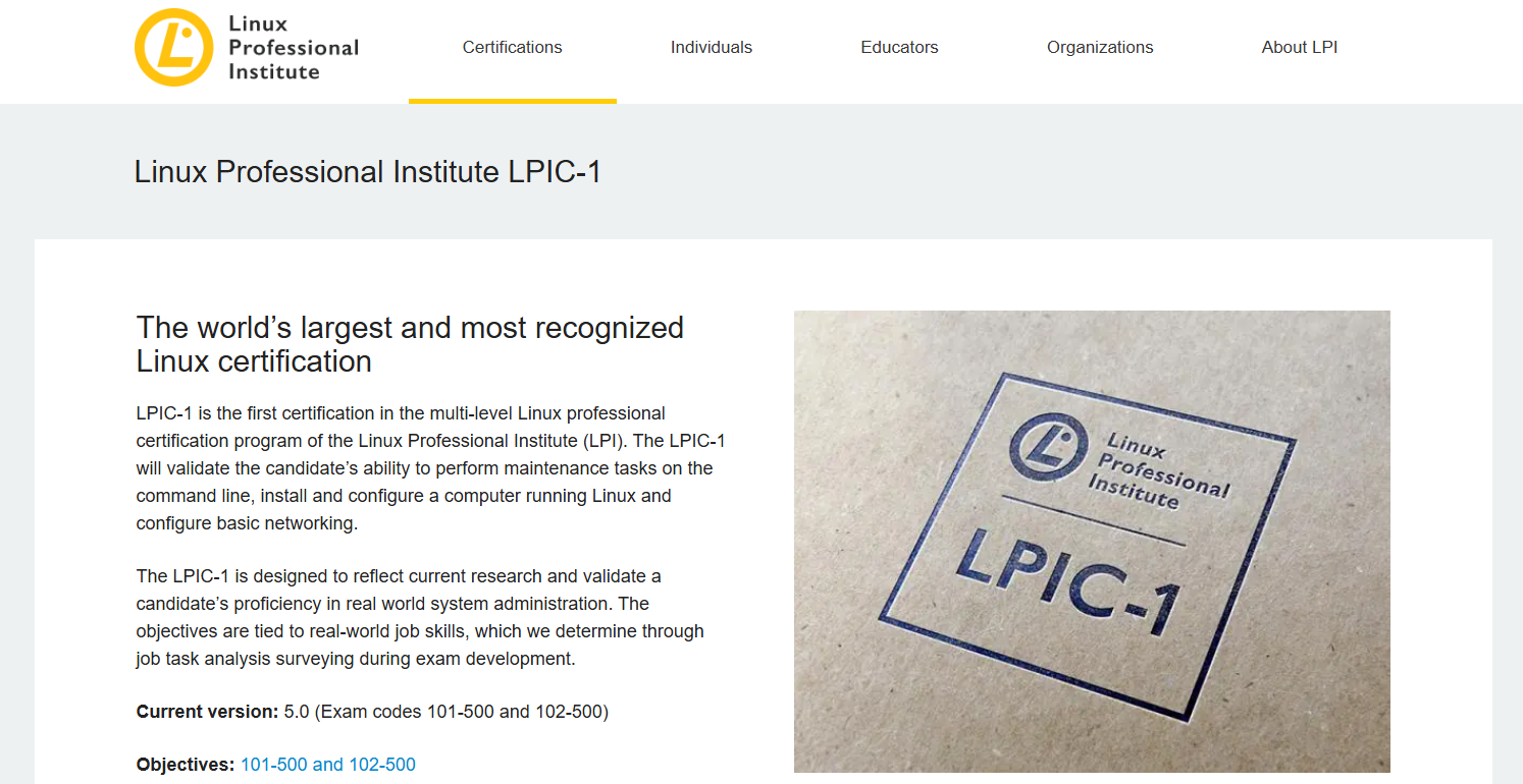 Linux Professional Institute (LPIC-1)
