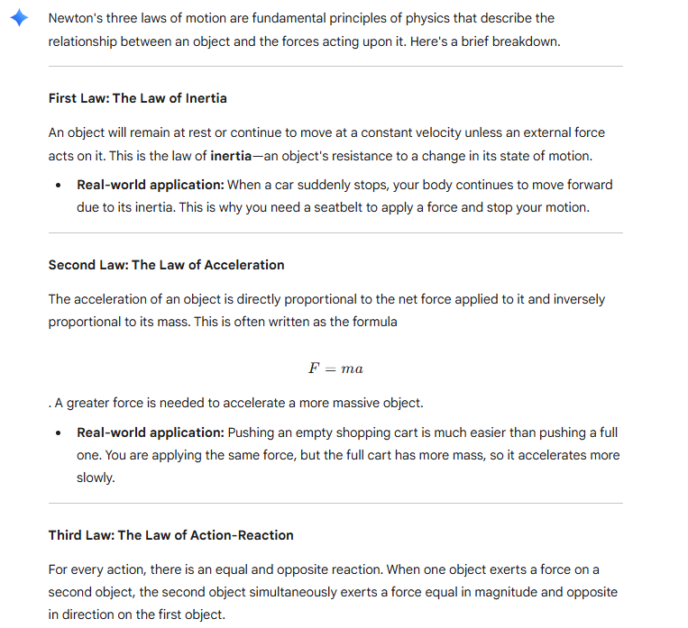 Simplify Newton's laws of motion and provide real-world applications.