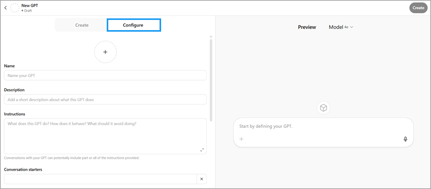 Step 2: Configure the GPT