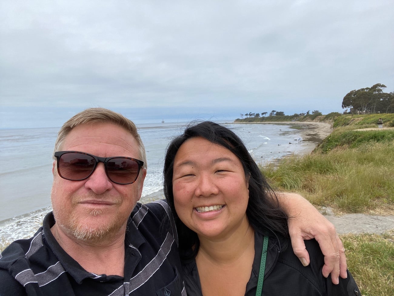 Melissa with her partner in Santa Barbara