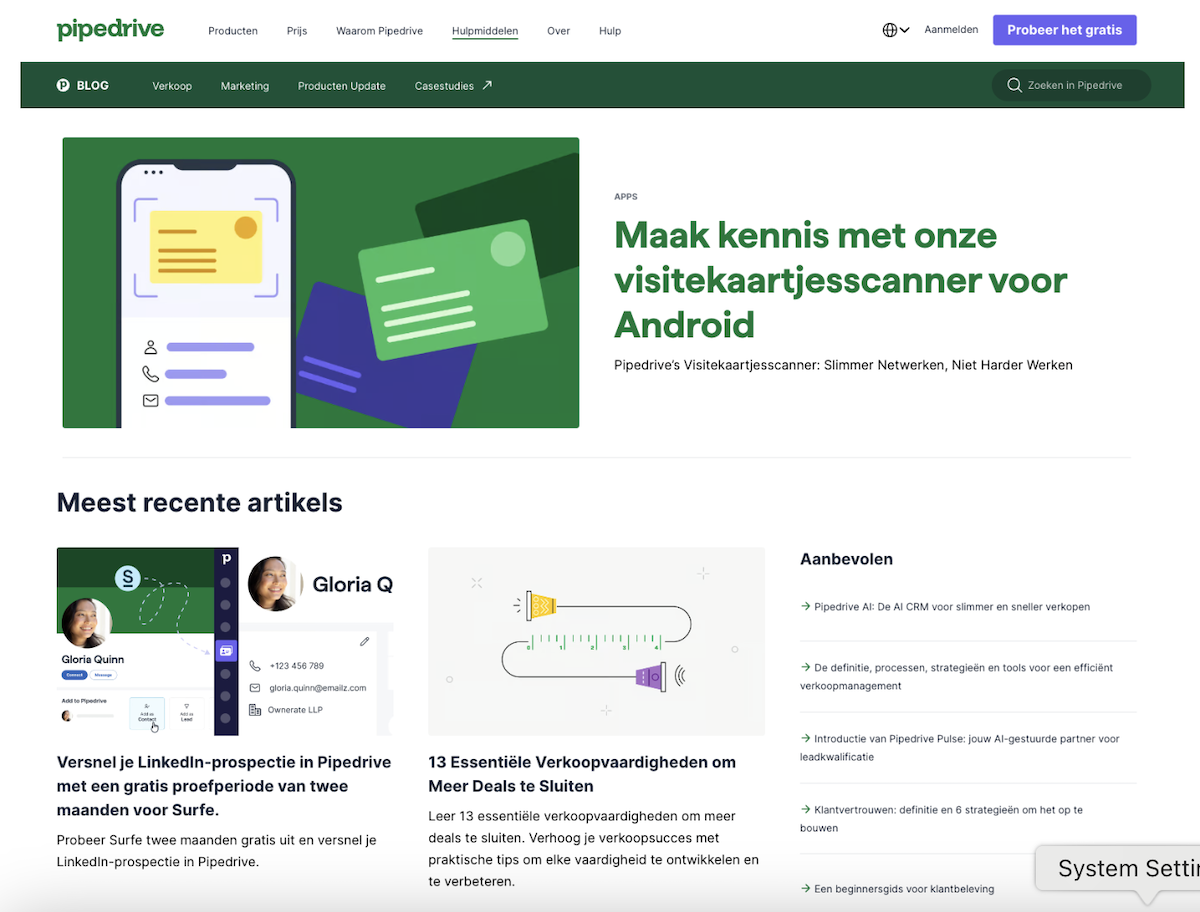 Supporting expansion into new markets with a Dutch language blog‍