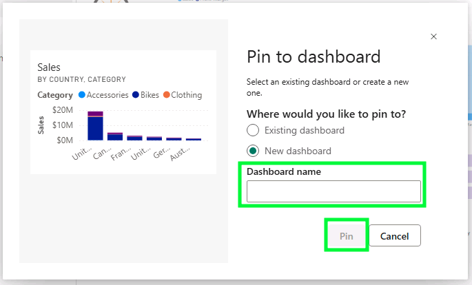 Enter the Name of Your Dashboard