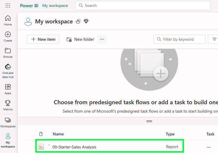 Create a dashboard