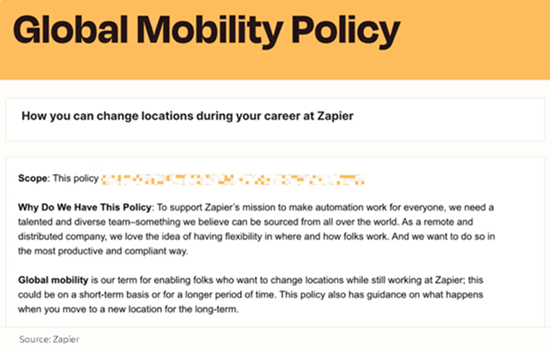 Zapier Delocation Policy